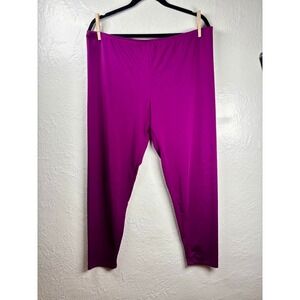 Cuddl Duds Chill Chasers Leggings Womens XL Purple Stretch Base Layer Athleisure